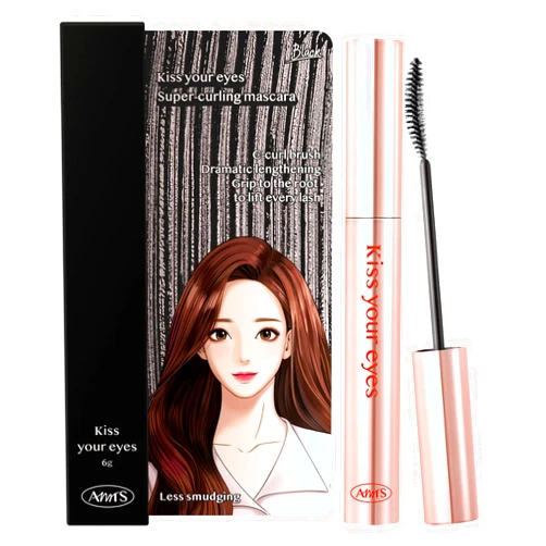 AMTS x Webtoon True Beauty, Natural Lengthening Black Mascara Volume and Length, Tubing Mascara Waterproof, Lash Extension, No Smudge, No Flaking, Korean Makeup Kbeauty Kdrama