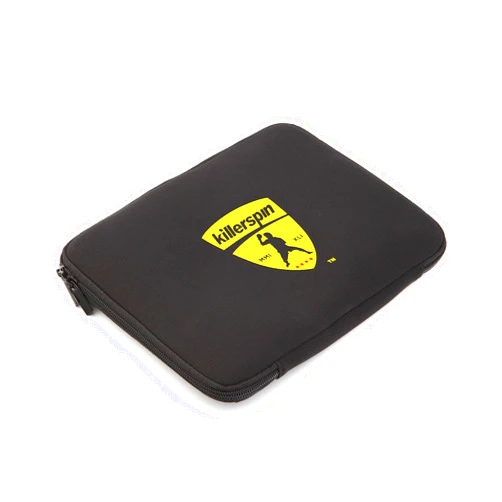 Killerspin Black Sleeve Table Tennis Paddle Bag - Ping Pong Case for 4 Paddles Secured with Elastic Fastener (605-29)