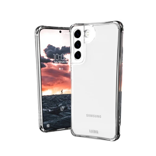 URBAN ARMOR GEAR UAG Designed for Samsung Galaxy S22 Plus Case Clear Ice Rugged Lightweight Slim Shockproof Transparent Plyo Protective Cover, [6.6 inch Screen]