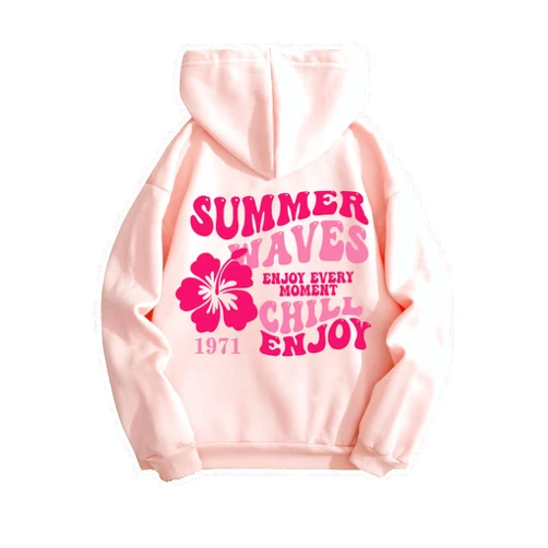 SOLY HUX Womens Sweatshirt Graphic Hoodies Letter Print Casual Long Sleeve Drawstring Pullover Tops with Pocket