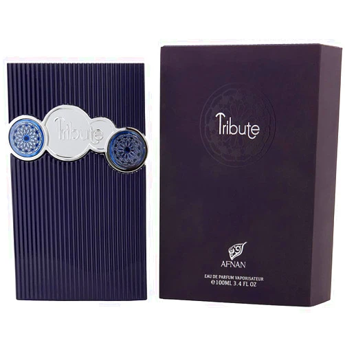 AFNAN Tribute Blue Luxury Collection Eau De Parfum Spray, 3.4 Ounce (Unisex)