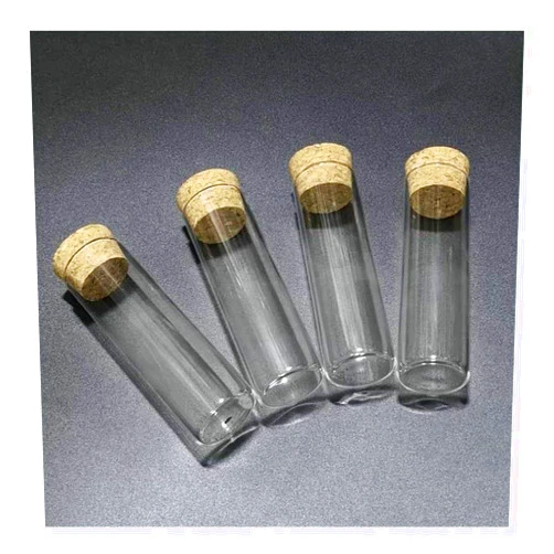 Pangyoo PYouo-Big Test Tubes, 10pcs/lot Flat Bottom Glass Test Tube, 30x100mm, with Cork Stopper, for Kinds of Laboratory Glassware