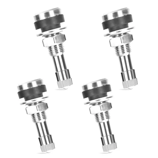 NTNEV 4 Pieces TR416 Metal Valve Stems, Tire Valve Stems Outer Mount Fits, 453