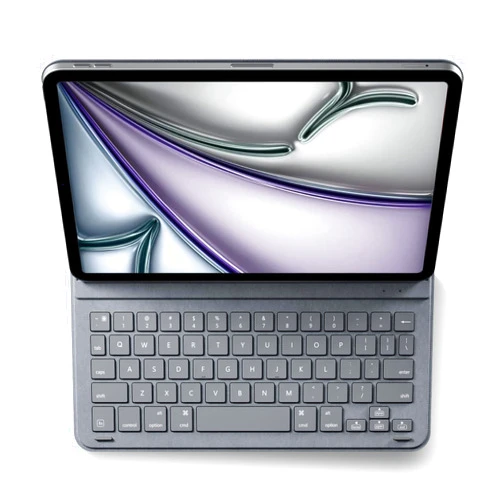 Edaiser Smart Folio Keyboard Case for iPad Air 11 inch 2024 & iPad Pro 11 4th,3rd,2nd,1st Gen & iPad Air 5th 4th Generation, Slim & Light, Wireless Magnetic Cover, Flexible Adjustable Angle Gray
