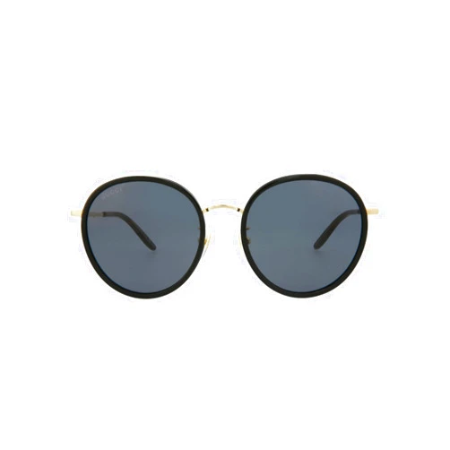 Gucci Round/Oval Sunglasses Black Gold Grey Luxury Eyewear Made In Japan Acetate Frame Designer Fashion for Everyday Luxury