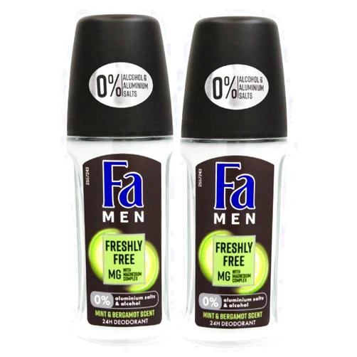 Generic Fa Deodorant 1.7 Ounce Roll-on, Men & Women, 50ml - 2 Pack (Mint Bergamot - Men)