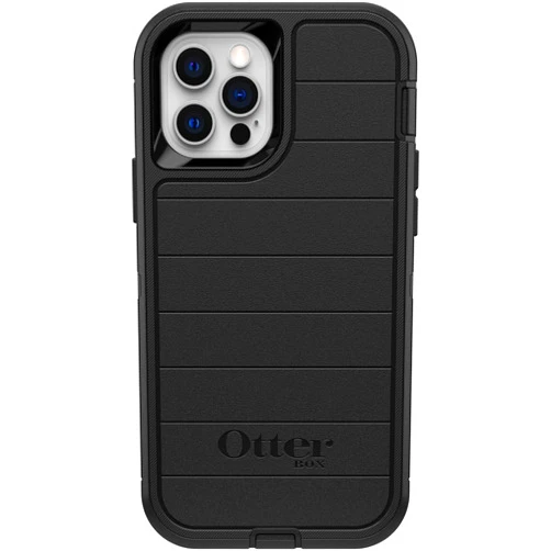 OtterBox Defender Series Case for iPhone 12 & iPhone 12 Pro (Only) - Case Only - Microbial Defense Protection - Non-Retail Packaging - Black