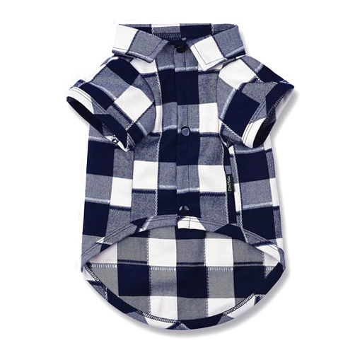 CtilFelix Dog Shirt Plaid Puppy Clothes for Small Medium Large Dogs Cats Boy Girl Kitten Soft Pet T-Shirt Breathable Tee Outfit Adorable Grid Apparel Halloween Thanksgiving [Blue#1; S]