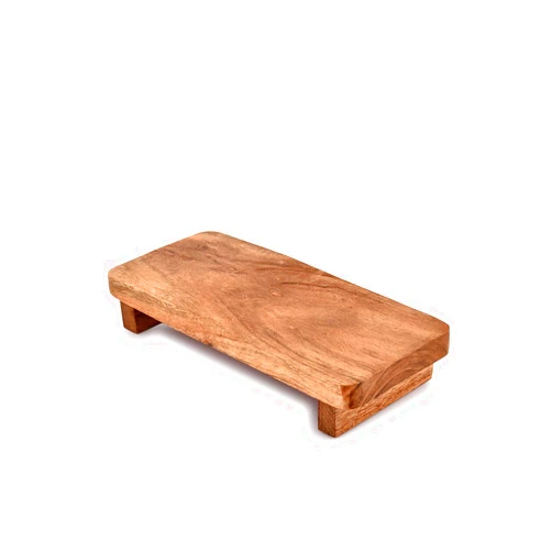 EDHAS Soapdish Acacia Wood Decorative Soap Dispenser Tray for Display Rustic Kitchen Bathroom Counter Sink Organizer for Soap Bottles (9