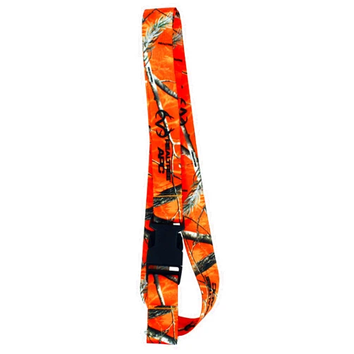 R and R Imports APC Orange Camo Pattern Blaze Hunting Keychain Breakaway Lanyard