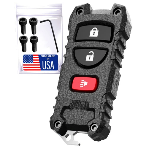 Dubbs Hardware Key Fob Cover for Nissan & Infiniti, Altima, 350Z, Maxima, Frontier, Pathfinder, Armada -Custom Fit 2003-2020