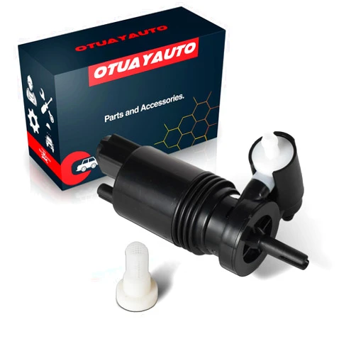 OTUAYAUTO 05179153AC Windshield Washer Pump with Filter Grommet, Replacement For Jeep Grand Cherokee Wrangler Commander/Dodge Grand Caravan Durango Journey/Chrysler Town & Country Aspen