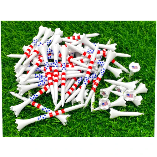 NorthPointe Golf Tees Plastic Combo Length Pack of 50 Includes (40 Count) 3 ¼” Plastic Golf Tees + (10 Count) 1½ Plastic ShortTees for Irons, Hybrids, Par Threes
