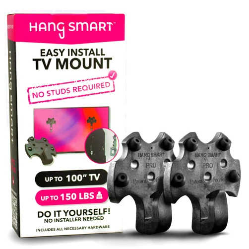 Hang Smart TV HangSmart TV® Wall Mount NO Stud - Original & Patented Easy Install, DIY for 19-100