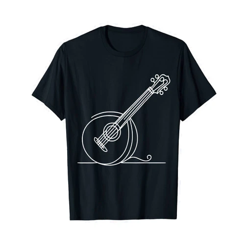 Jimbeels Bouzoukis Line Art For Musicians Bouzouki T-Shirt
