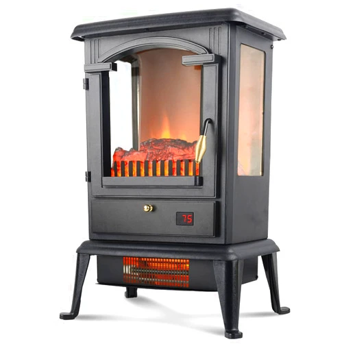 VOLTORB Freestanding Portable Electric Fireplace Heater Stove w/Remote Control