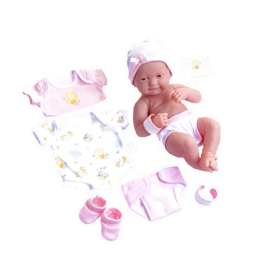 JC Toys 8 piece Layette Baby Doll Gift Set | JC Toys - La Newborn Nursery | 14