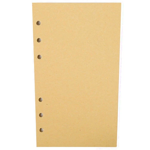 ORENDEBON Refillable Glazed Printing Craft Paper, Perfect for ORENDEBON 6 Holes Premium PU Leather Classic Embossed Travel Journal Diary (Kraft Blank, A6)