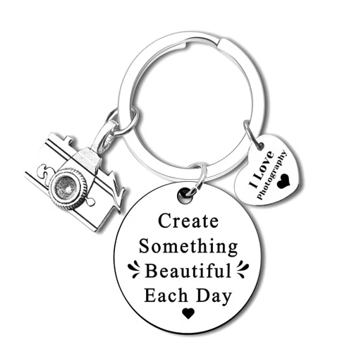 Dabihu Photographer Keychain Photographer Gift I Love Photography Keyring Photo Photographer Lovers Photo Club Gift Camera Lovers Gifts Christmas Inspirational Gift