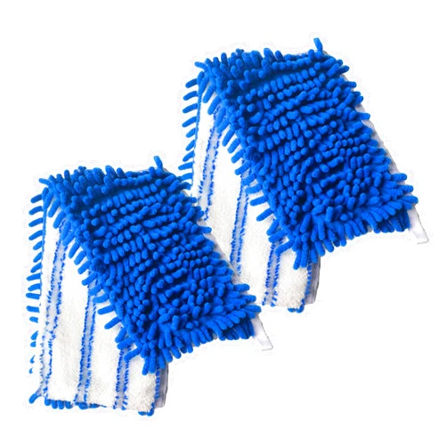 DOVcleing 2 Pack Microfiber Mop Refills Compatible with O-Cedar Dual-Action Flip Mop Resuable Replacement Mop Heads for Dry & Wet Use