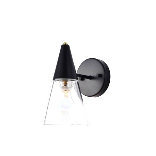 Warehouse of Tiffany Latier 10 Inch Matte Black Wall Sconces 1-Lighted