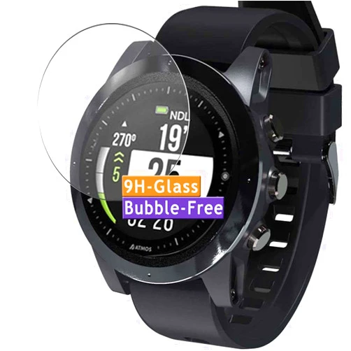 Vaxson 3-Pack Tempered Glass Screen Protector, compatible with ATMOS Mission One ISO Smart Watch Dive Computer 9H Protective Guard Film Protectors
