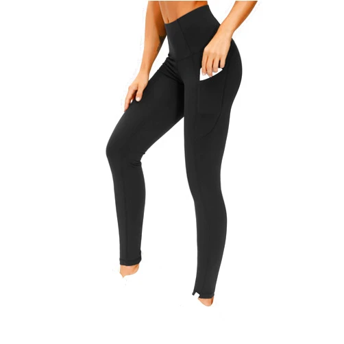 THE GYM PEOPLE Thick High Waist Yoga Pants with Pockets, Tummy Control Workout Running Yoga Leggings for Women