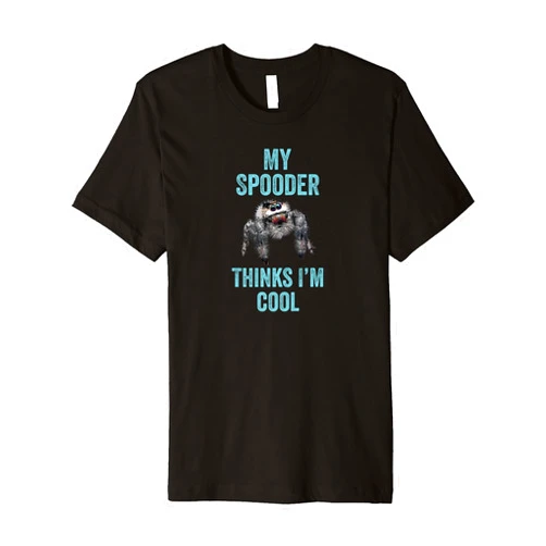 Funny Regal Jumping Spider Apparel & Accessories Female Regal Jumping Spider Mom Spider Dad Funny Spooder Premium T-Shirt