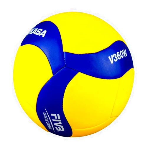 Mikasa Indoor Volleyball V360W Soft Material and for Practice (Blue/Yellow)