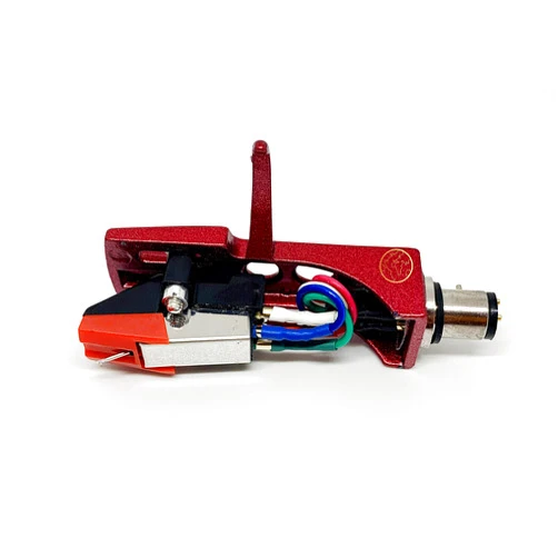 MAG Red Headshell, mount, cartridge and stylus, elliptical needle for Hitachi PS-17, PS-58, PS-15, HT-324, HT-320, HT-355, PS-33, PS-8, HT-460, HT-464, HT-561