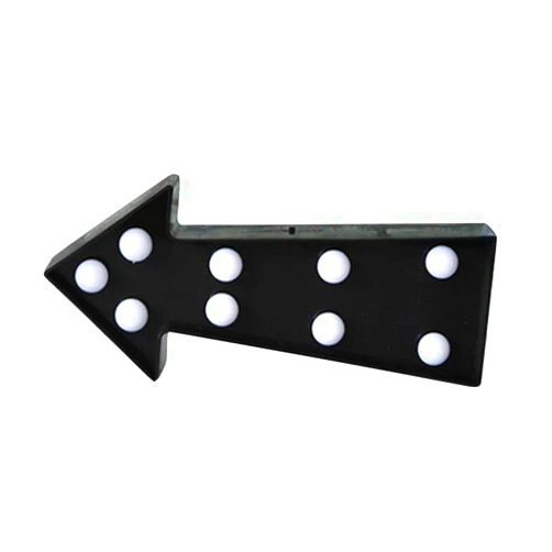 Ledmomo 3D Arrow Sign Light LED Plastic Arrow Shaped Sign-Lighted Marquee Arrow Sign Wall Decor for Christmas Birthday Kids Room Wedding Party Decor(Black)