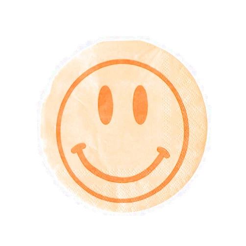 Jollity & Co Party Supplies | Peace & Love Smile Cocktail Napkins | Great For Spring, Baby Showers, Bridal Showers, Event And Birthday Decorations | Paper, 20 Pack, Pink (1068.SE.05)