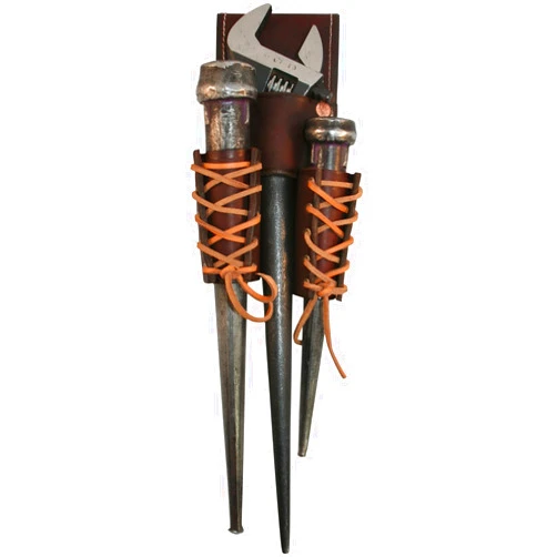 McClure Clan Leathers Double Barrel Bull Pin/Wrench Holder