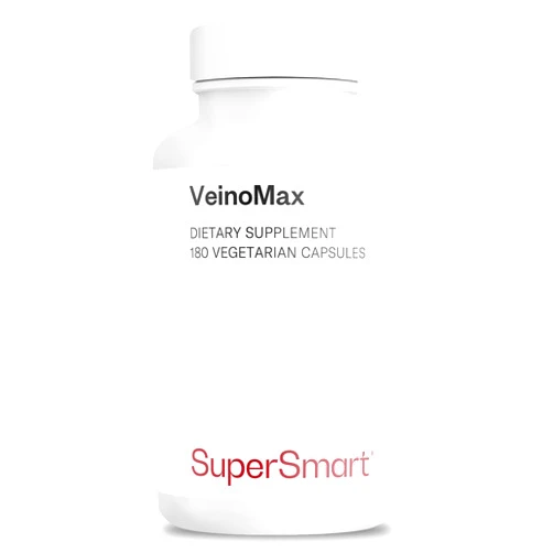 Supersmart - VeinoMax (Advanced Complex) - with Diosmin, Hesperidin, Horse Chestnut, Vitexin - Veins Supplement | Non-GMO & Gluten Free - 180 Vegetarian Capsules