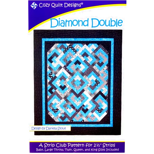 Cozy Quilt Designs Pattern~ Diamond Double Uses 2 1/2