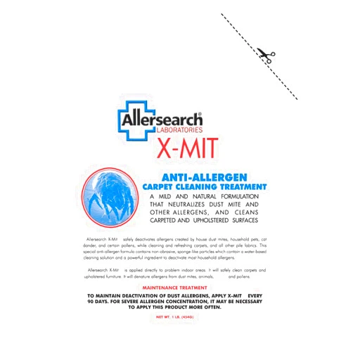 Allersearch X-Mit Anti-Allergen Carpet Cleaning Powder