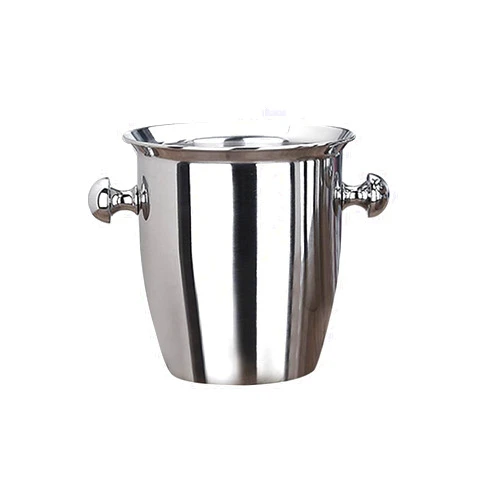 KPERXIS Ice Bucket, Ice Buckets Stainless Steel Ice Bucket Cooler Household 304 Stainless Steel Ice Bucket Bar KTV Large Champagne Ice Bucket 2L 5L Silver Ice Bucket Kits