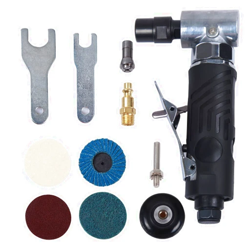 YELWAY Angle Air Die Grinder 1/4 inch with 4 pcs 2