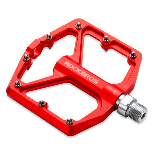 ROCKBROS Mountain Bike Pedals MTB Pedals Bicycle Flat Pedals Aluminum 9/16