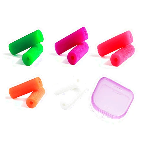 Ceonam 10 Pcs Multicolored Orthodontic Aligner Tray Seater Chewies with Grip Handle & Retainer Case