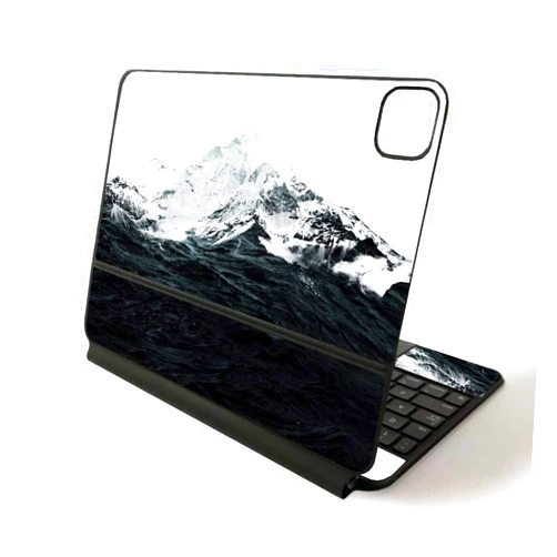 MIGHTY SKINS MightySkins Skin for Apple Magic Keyboard for iPad Pro 11-inch (2020) - Sushi | Protective, Durable, and Unique Vinyl Decal wrap Cover, Mountain Waves, APIPSK1120-Mountain Waves