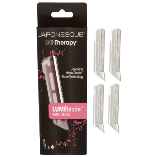 JAPONESQUE SKINTherapy Lumeblade Dermaplane Replacement Blade Refills 4-Pack Facial Razor Heads