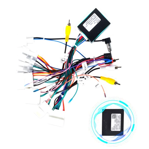 NHOPEEW Radio Wiring Harness Connector Compatible for Toyota Camry Corolla Prius RAV4 Tacoma Highlander - 16 PIN Power Cable Fit Aftermarket Toyota Car Stereo Wire Cable Plug and Play