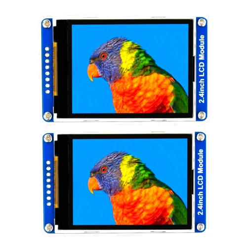 waveshare 2PCS 2.4inch LCD Display Module with 65K RGB Colors 240×320 Resolution SPI Interface