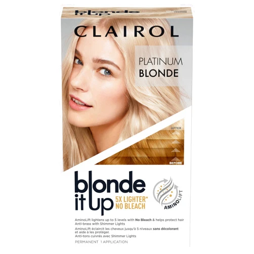 Clairol Blonde It Up Permanent Hair Dye, Platinum Blonde Hair Color, Pack of 1