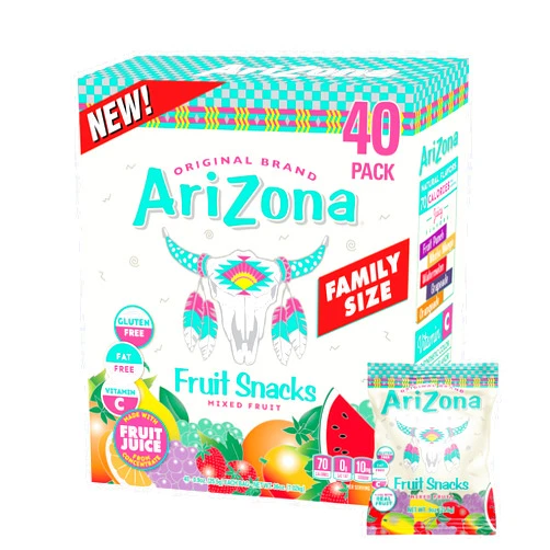 AriZona Mixed Fruit Fruit Snacks - 0.9 oz, 40 count Box