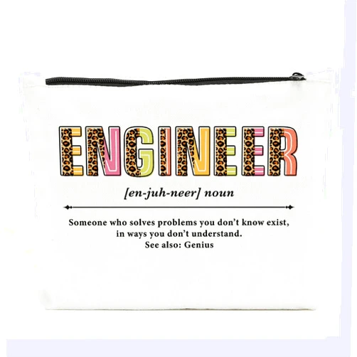 NBIAN Engineer Definition, Engineer Gifts, Makeup Bag Cosmetic Bag for Engineer Student, Engineering Gift, Engineer Accessories Stuff, Birthday Graduation Gifts for Women Female Her Boss Coworker Friend