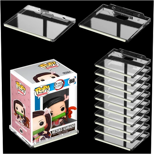 LRANFOW Wall Shelf Wall Mount Storage Organizer for Funko Pop, Smart Speaker, Action Figures, Security Camera or Other Small Items (12 Pack Clear)