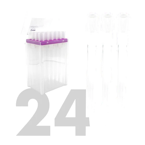 Kashi Scientific 10mL Universal Racked Laboratory Pipette Tips, Sterile Dnase/Rnase Free, Pyrogen Safe [10mL, Non-Filtered, 24 Tips]