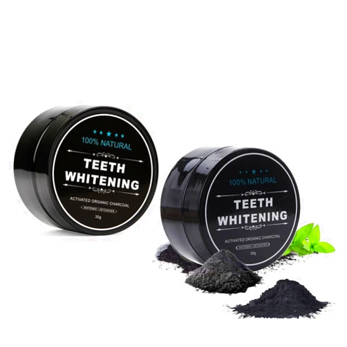 WUBLSYAN 2-Pack Teeth Whitening Charcoal Powder, WUBLSYAN Activated Charcoal Tooth Cleaning Powder, Natural Toothpaste Alternative, Oral Care Sets Natural Coconut, Organic and Chemical Free